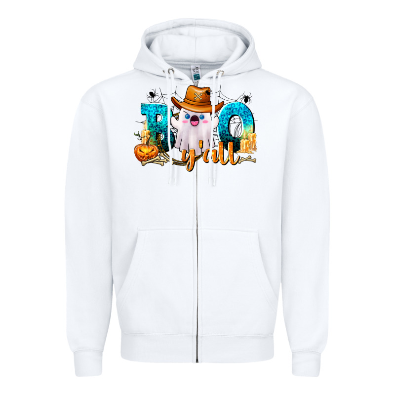Boo Y'all Zipper Hoodie by texasbilliewilder | Teevron