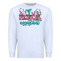 White medical assistant Premium Sweatshirt - AdoDesignShop