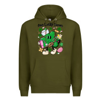 Army Green one lucky nurse belt bag Premium Hoodie - MaliasSmallBusiness