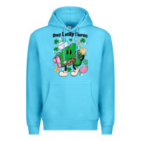 Ocean Blue one lucky nurse belt bag Premium Hoodie - MaliasSmallBusiness