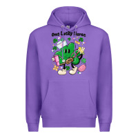 Purple one lucky nurse belt bag Premium Hoodie - MaliasSmallBusiness