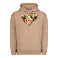 Pigment Burro scottish cow Urban Hoodie - NancyCooperArtShop