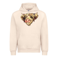 Sandshell scottish cow Urban Hoodie - NancyCooperArtShop