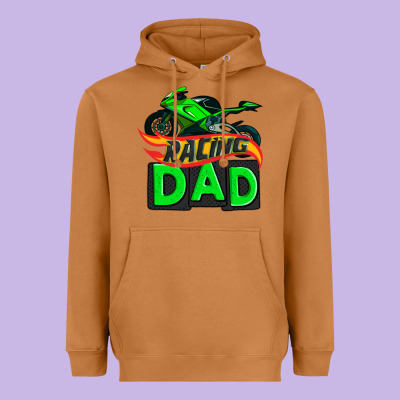 Racing Dad With Racing Motorcycle Heavyweight Hoodie Designed By Adodesignshop