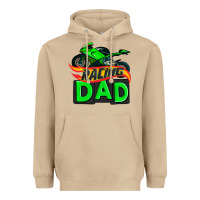 Mushroom racing dad with racing motorcycle Heavyweight Hoodie - AdoDesignShop