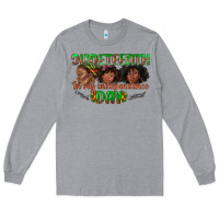 Heather Grey juneteenth in my independence day Long Sleeve Tee - texasbilliewilder