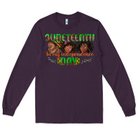 Plum juneteenth in my independence day Long Sleeve Tee - texasbilliewilder