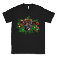 Black Christmas highland calf Classic Tee - RanaPortraitStore