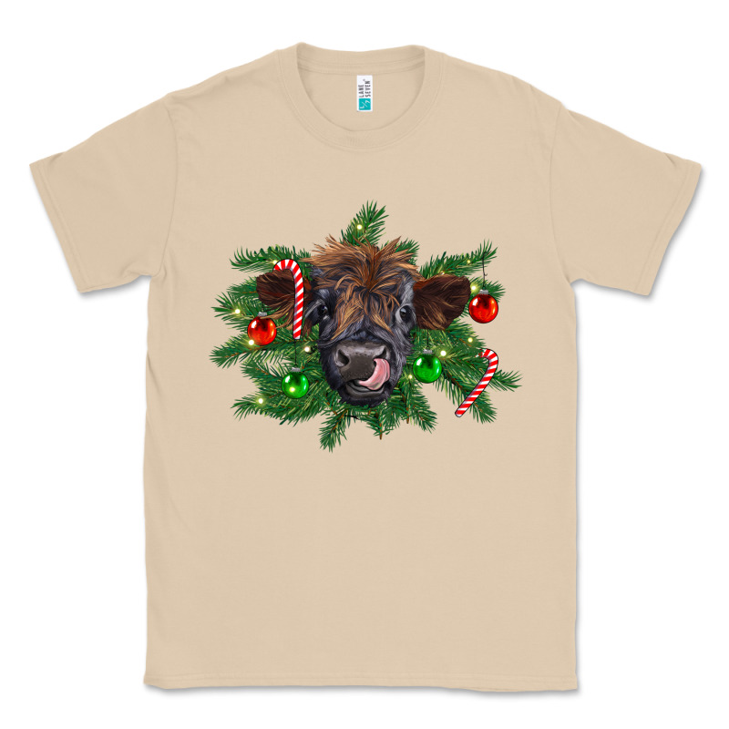 Christmas Highland Calf Classic Tee by RanaPortraitStore | Teevron