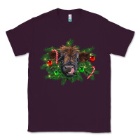 Plum Christmas highland calf Classic Tee - RanaPortraitStore