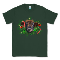 Sports Green Christmas highland calf Classic Tee - RanaPortraitStore