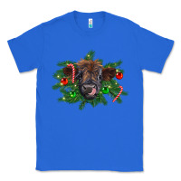 True Royal Christmas highland calf Classic Tee - RanaPortraitStore