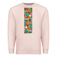 Pale Pink Fall Gnomes Premium Sweatshirt - Artiststas