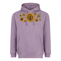 Lavender sunflower lady of guadalupe Heavyweight Hoodie - JahusDesignShop