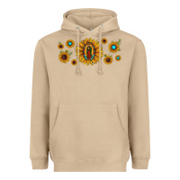 Mushroom sunflower lady of guadalupe Heavyweight Hoodie - JahusDesignShop
