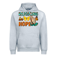 Heather Grey rejoicing in hope Urban Hoodie - NancyCooperArtShop