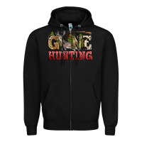 Black gone hunting Zipper Hoodie - Zillion Design Studio
