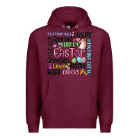 Burgundy easter subway Premium Hoodie - MaliasSmallBusiness
