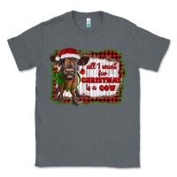 Charcoal Heather all i want for christmas is a cow highland calf Classic Tee - RanaPortraitStore