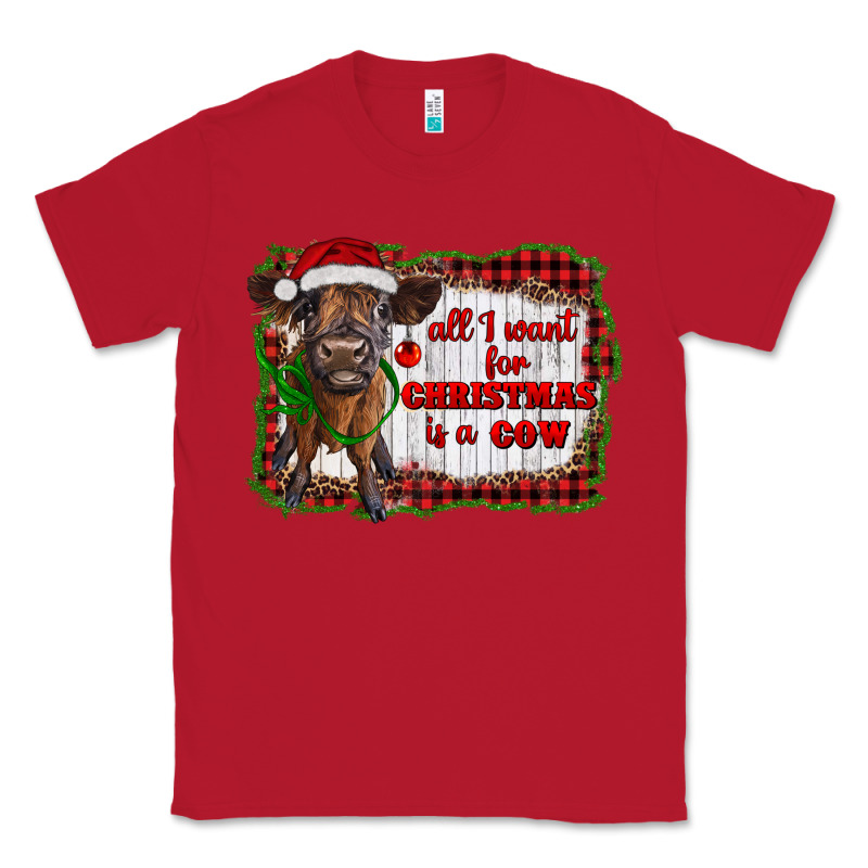 All I Want For Christmas Is A Cow Highland Calf Classic Tee by RanaPortraitStore | Teevron