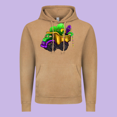 Loads Of Mardi Gras Truck Vintage Hoodie Designed By Adodesignshop