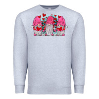 Heather Grey gnomies valentines day Premium Sweatshirt - JahusDesignShop