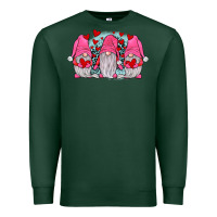 Sports Green gnomies valentines day Premium Sweatshirt - JahusDesignShop