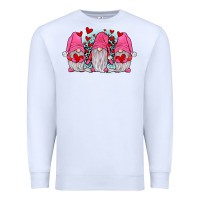 White gnomies valentines day Premium Sweatshirt - JahusDesignShop