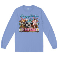 Colony Blue Happy Easter Heifers Long Sleeve Tee - RanaPortraitStore
