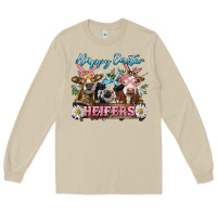 Mushroom Happy Easter Heifers Long Sleeve Tee - RanaPortraitStore