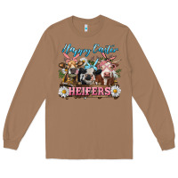 Toasted Coconut Happy Easter Heifers Long Sleeve Tee - RanaPortraitStore