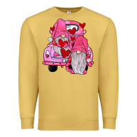 Antique Gold farm truck,gnomies valentines Premium Sweatshirt - JahusDesignShop