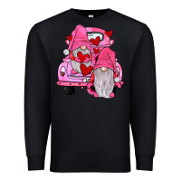 Black farm truck,gnomies valentines Premium Sweatshirt - JahusDesignShop