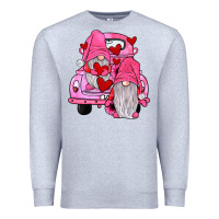 Heather Grey farm truck,gnomies valentines Premium Sweatshirt - JahusDesignShop