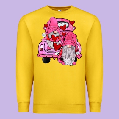 Farm Truck,gnomies Valentines Premium Sweatshirt Designed By Jahusdesignshop