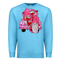 Ocean Blue farm truck,gnomies valentines Premium Sweatshirt - JahusDesignShop