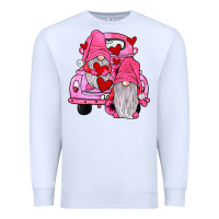 White farm truck,gnomies valentines Premium Sweatshirt - JahusDesignShop