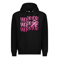 Black breast cancer warrior Premium Hoodie - MaliasSmallBusiness