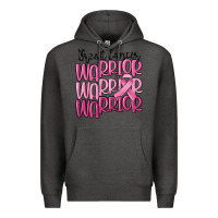 Charcoal Heather breast cancer warrior Premium Hoodie - MaliasSmallBusiness