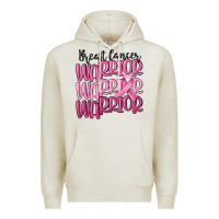 Oatmeal Heather breast cancer warrior Premium Hoodie - MaliasSmallBusiness