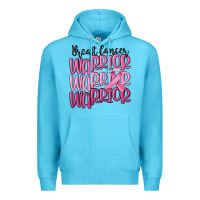 Ocean Blue breast cancer warrior Premium Hoodie - MaliasSmallBusiness
