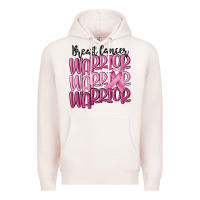 Pale Pink breast cancer warrior Premium Hoodie - MaliasSmallBusiness
