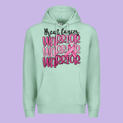 Breast Cancer Warrior Premium Hoodie Designed By Maliassmallbusiness