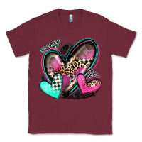 Burgundy race hearts Classic Tee - Zillion Design Studio