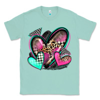 Seafoam race hearts Classic Tee - Zillion Design Studio