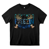 Black freezin season Heavy Core Tee - SublimationCraftShop