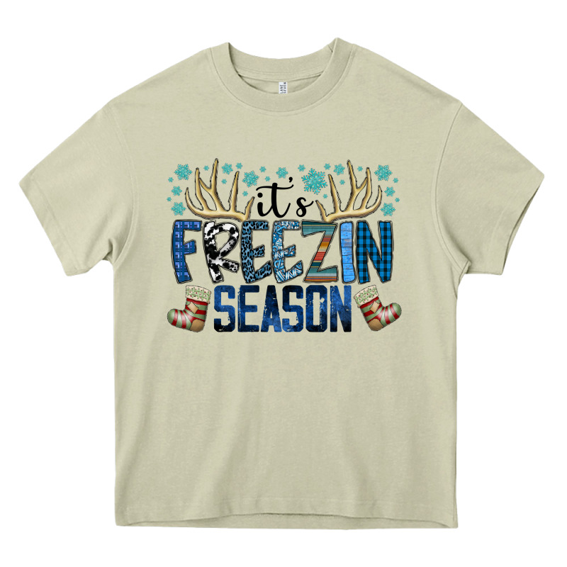 Freezin Season Heavy Core Tee by SublimationCraftShop | Teevron