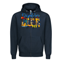 Navy dispatcher life Zipper Hoodie - Zillion Design Studio