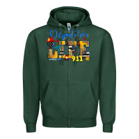 Sports Green dispatcher life Zipper Hoodie - Zillion Design Studio
