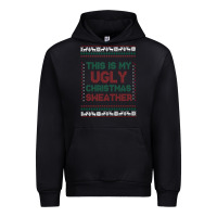Black this is my ugly christmas Urban Hoodie - MaliasSmallBusiness